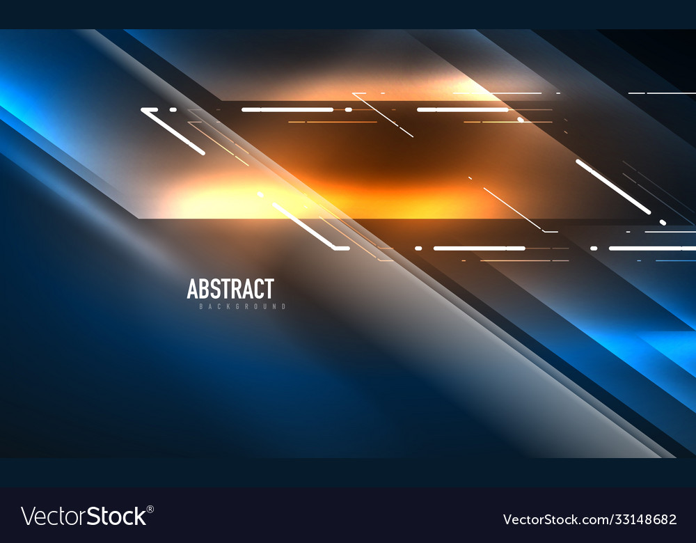 Dynamic neon shiny abstract background trendy