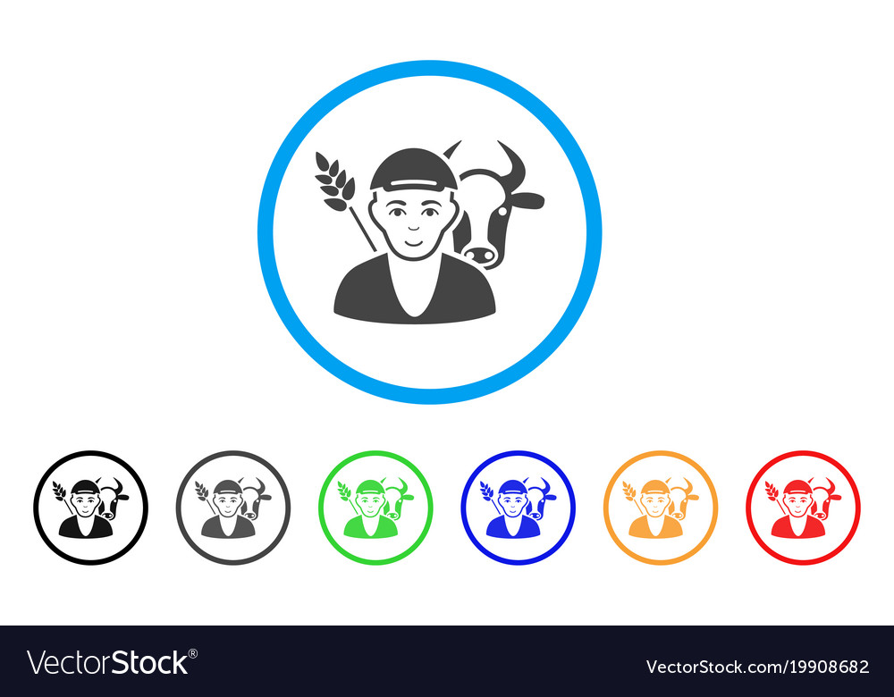 Farmer rounded icon