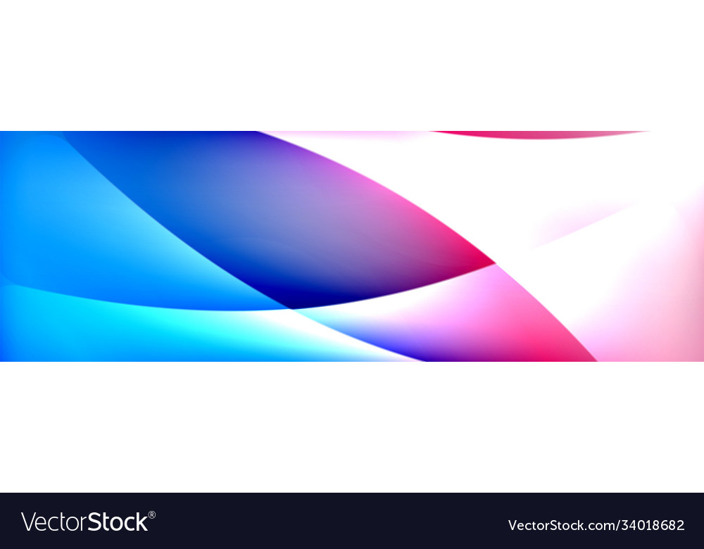 Fluid gradient neon color waves abstract