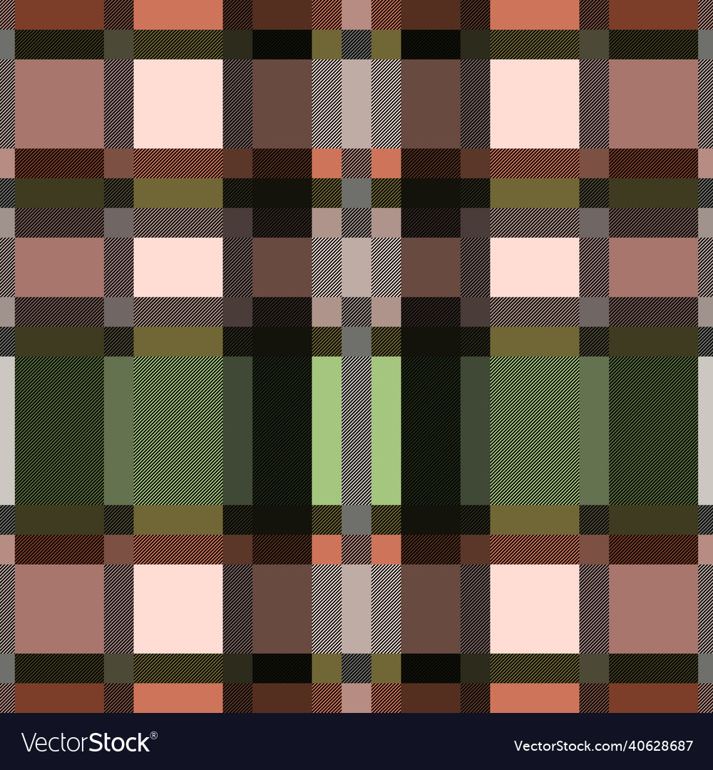Contrast seamless tartan rectangular pattern vector image Contrast seamless tartan rectangular pattern
