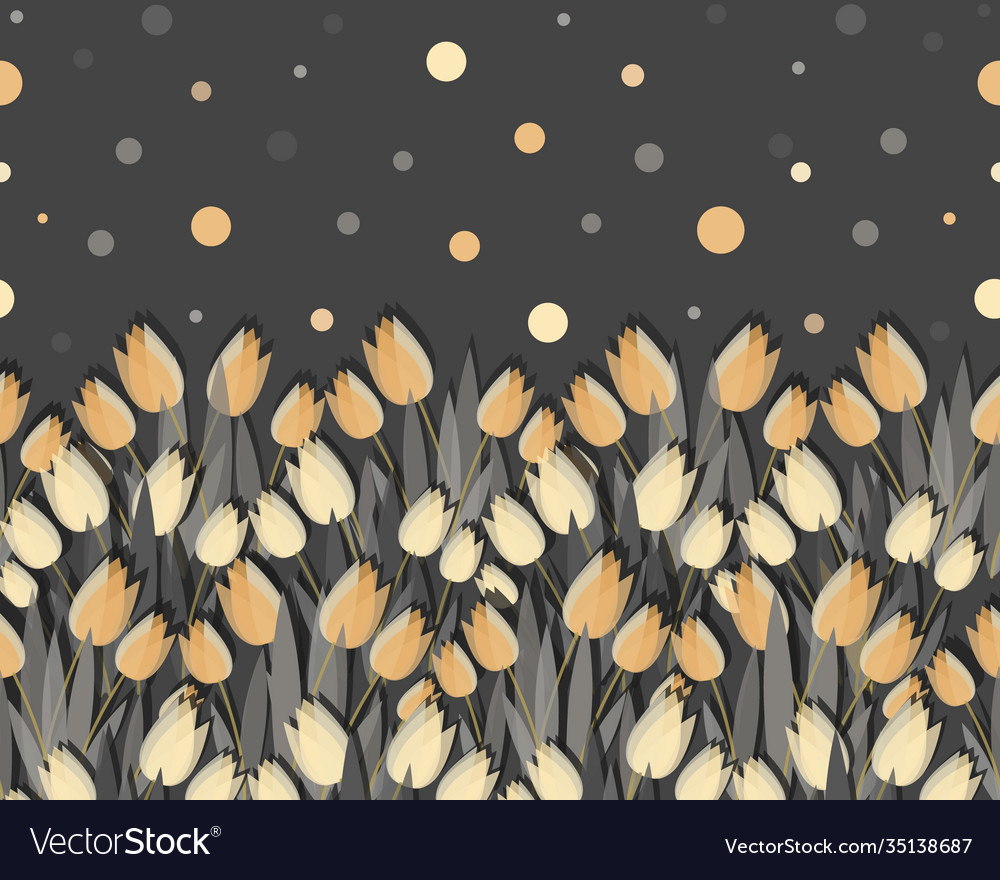 Field tulips background ornament canvas