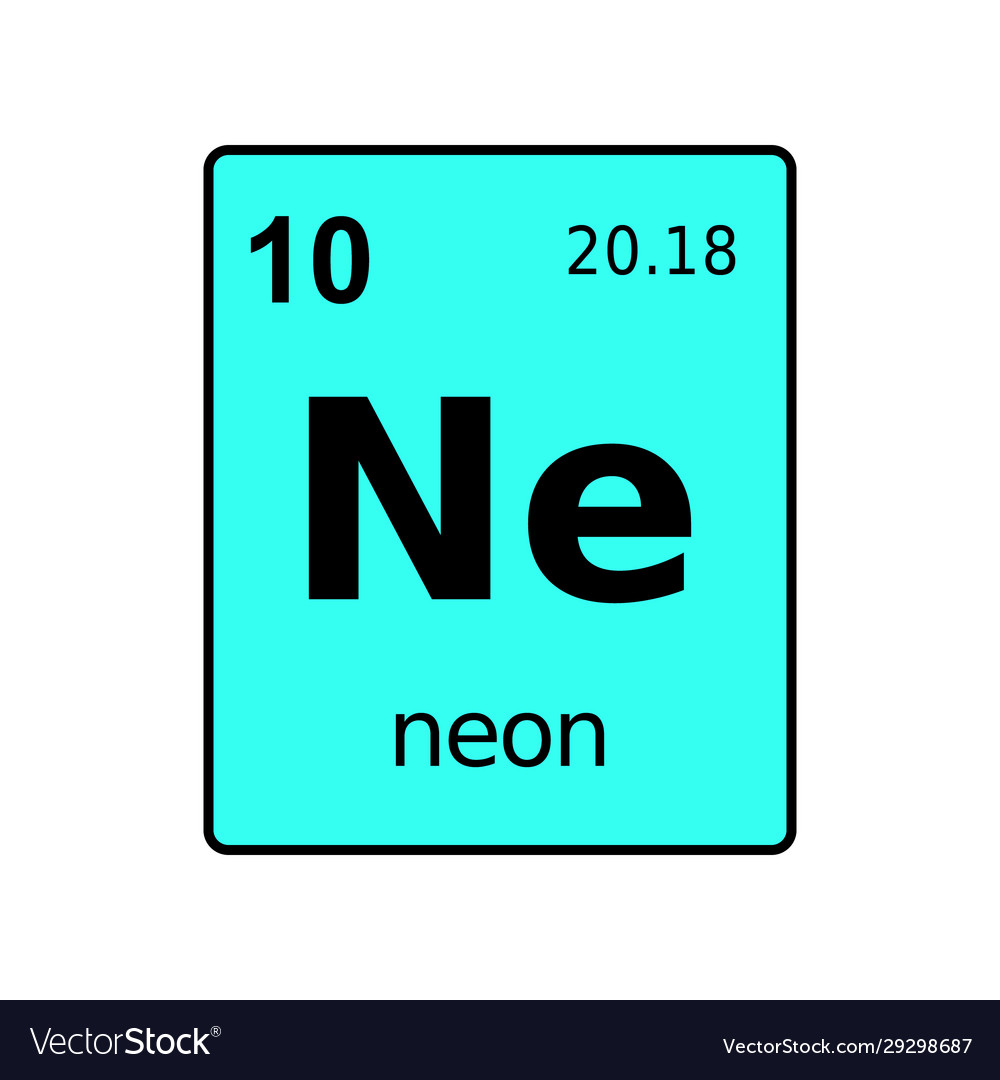 Neon Periodenelement