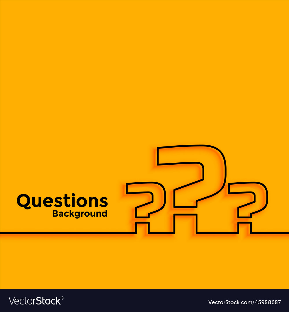 Question mark background with text space area
