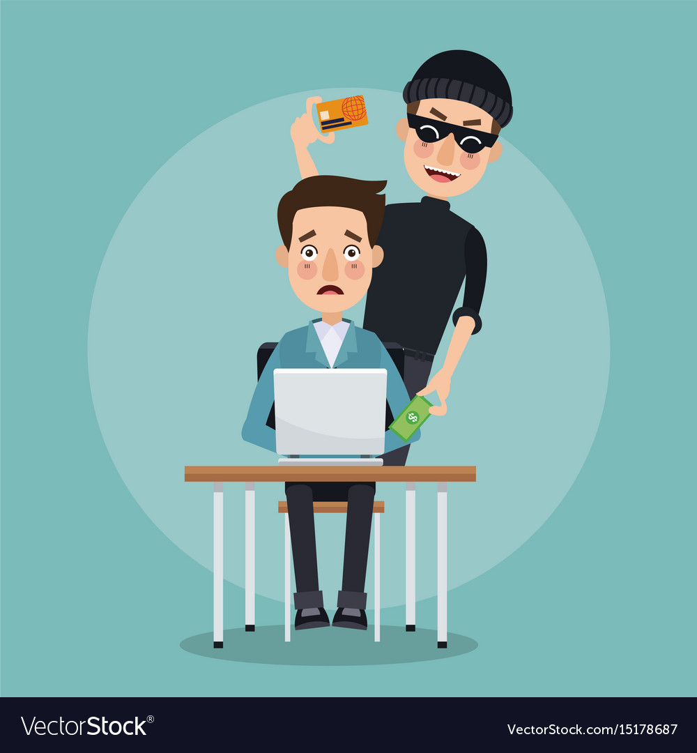 Scene color programmer man in desk with laptop