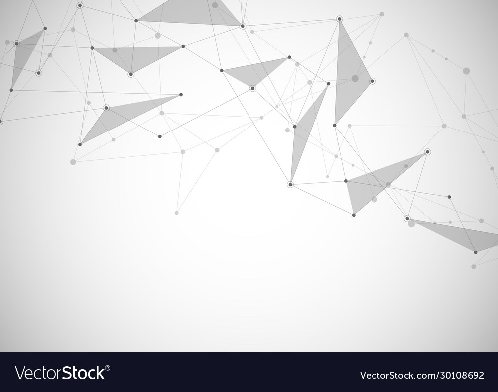 Abstract connecting dots and lines connection Vector Image Abstract connecting dots and lines connection