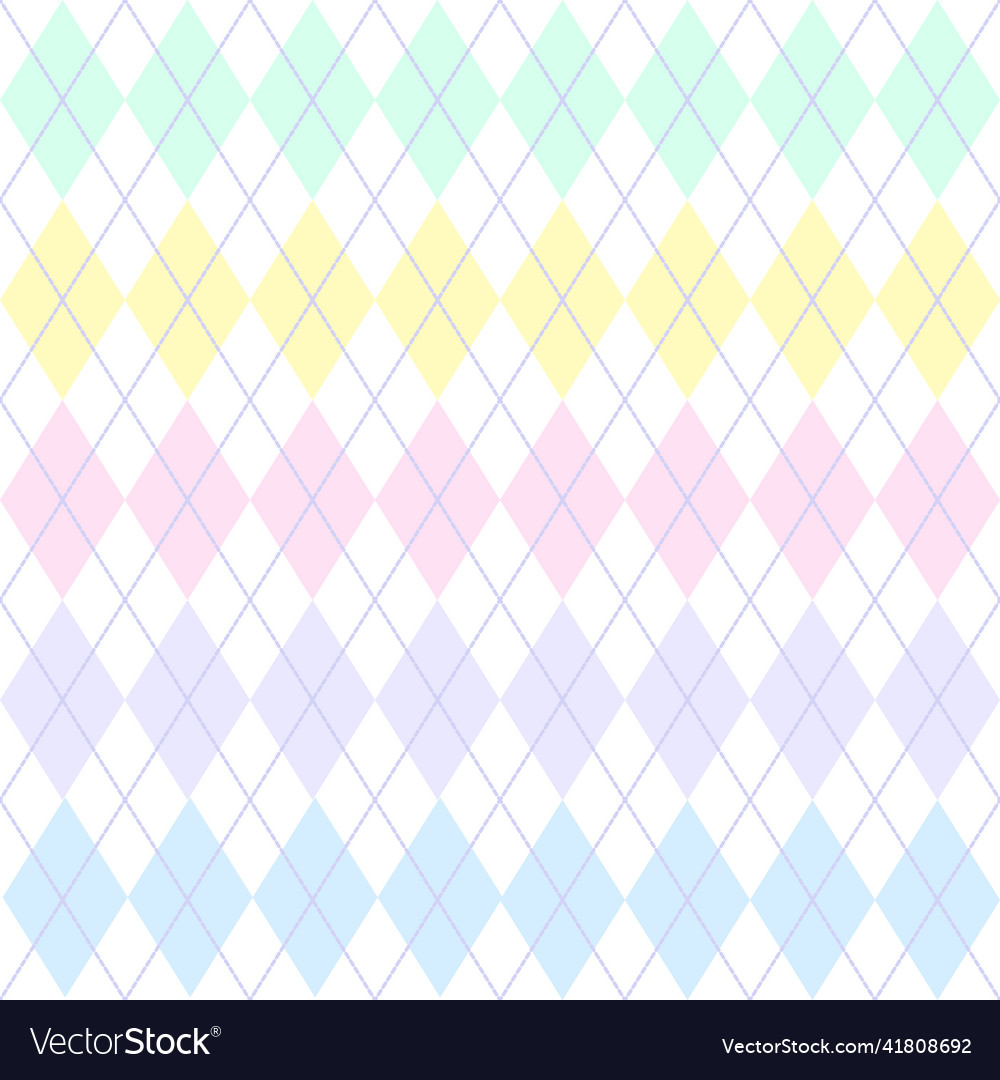 Argyle pattern seamless background vector image Argyle pattern seamless background