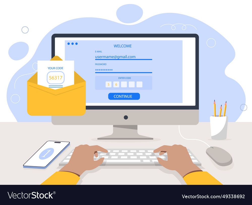 Authentication to website concept