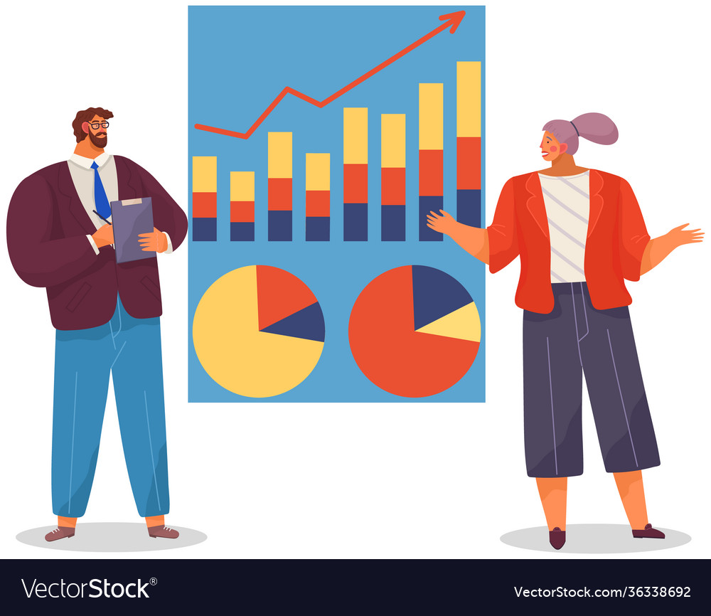 Business Team Analyzing Data
