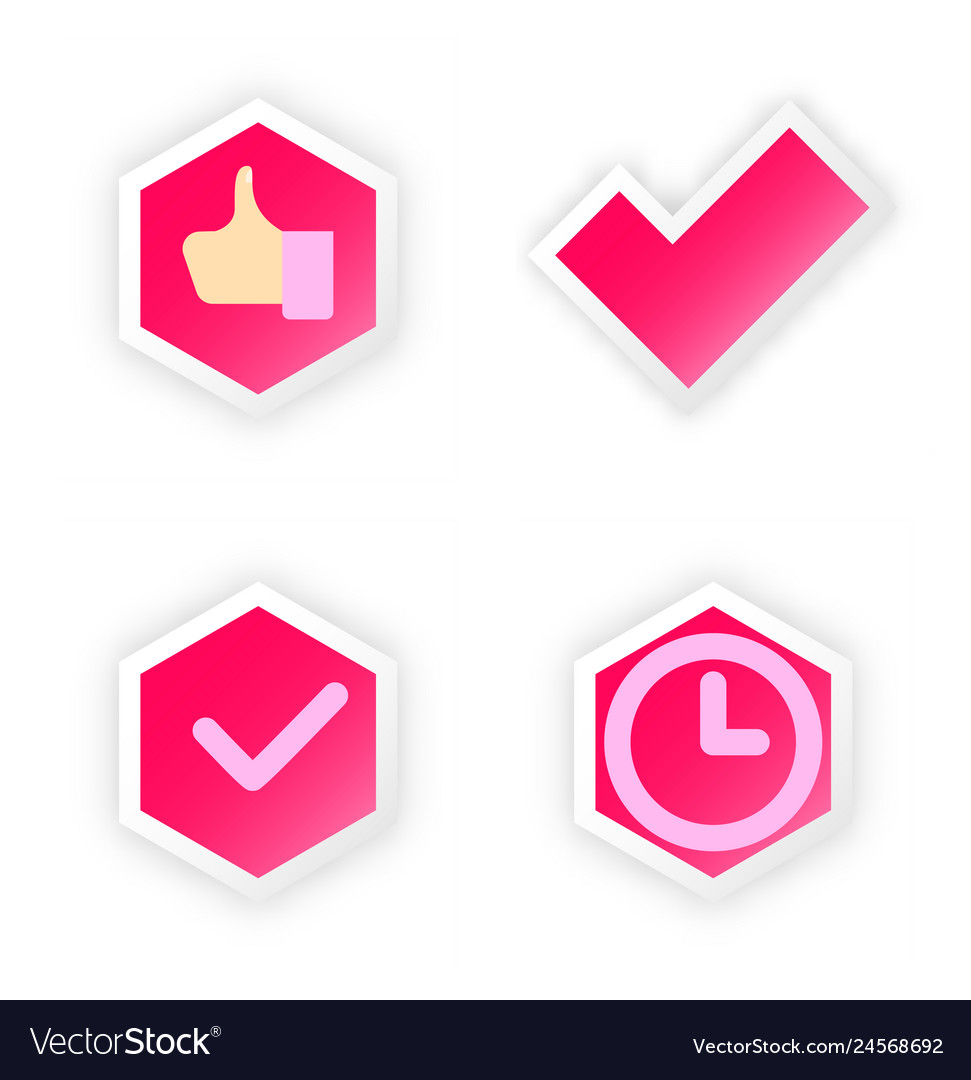 Check Marks & X Icons Set