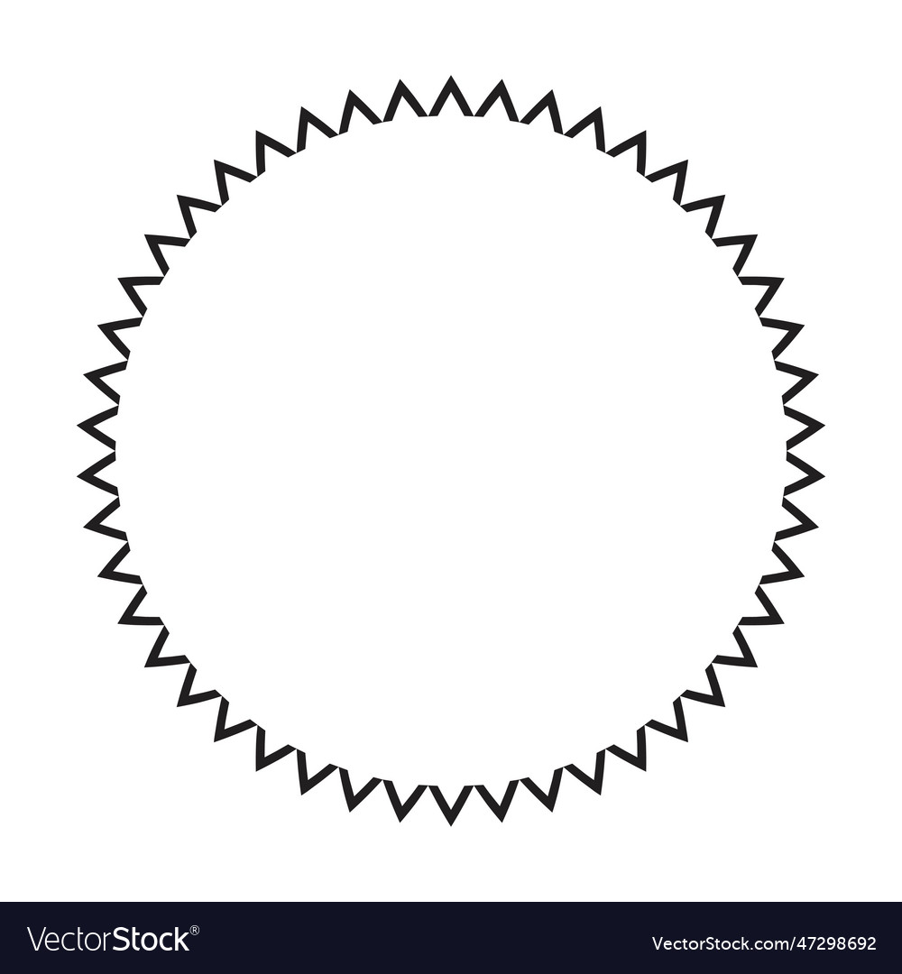 Circle frame round border design shape icon vector image Circle frame round border design shape icon