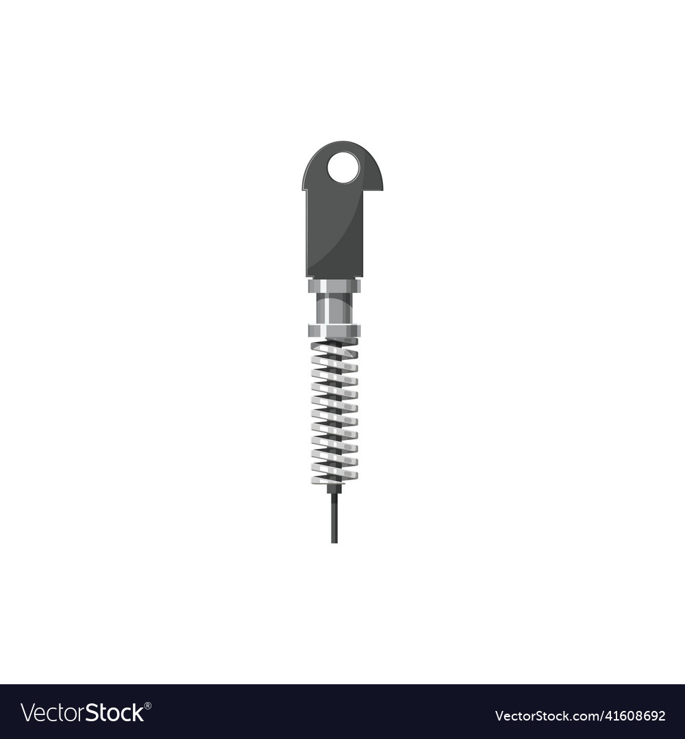 Compression torsion spring automation component vector image Compression torsion spring automation component
