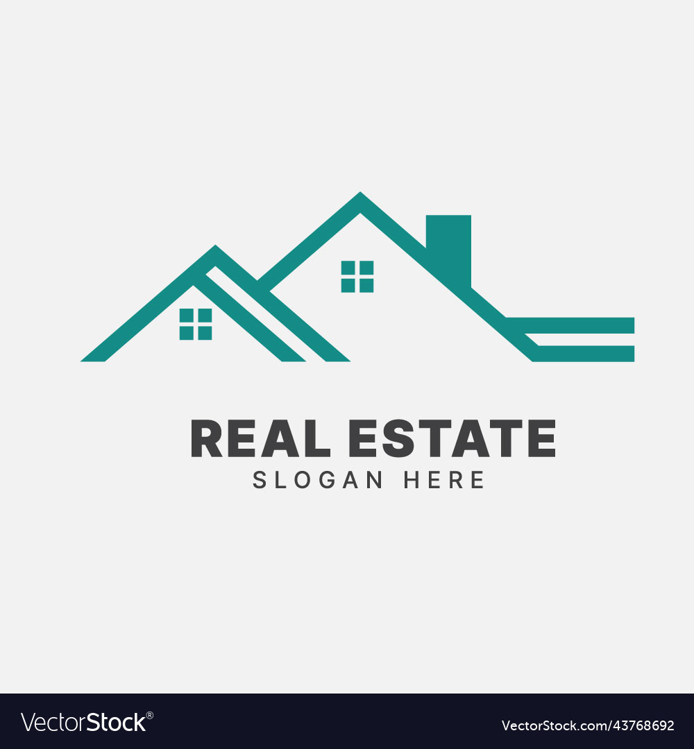 Creative real estate logo design house logo