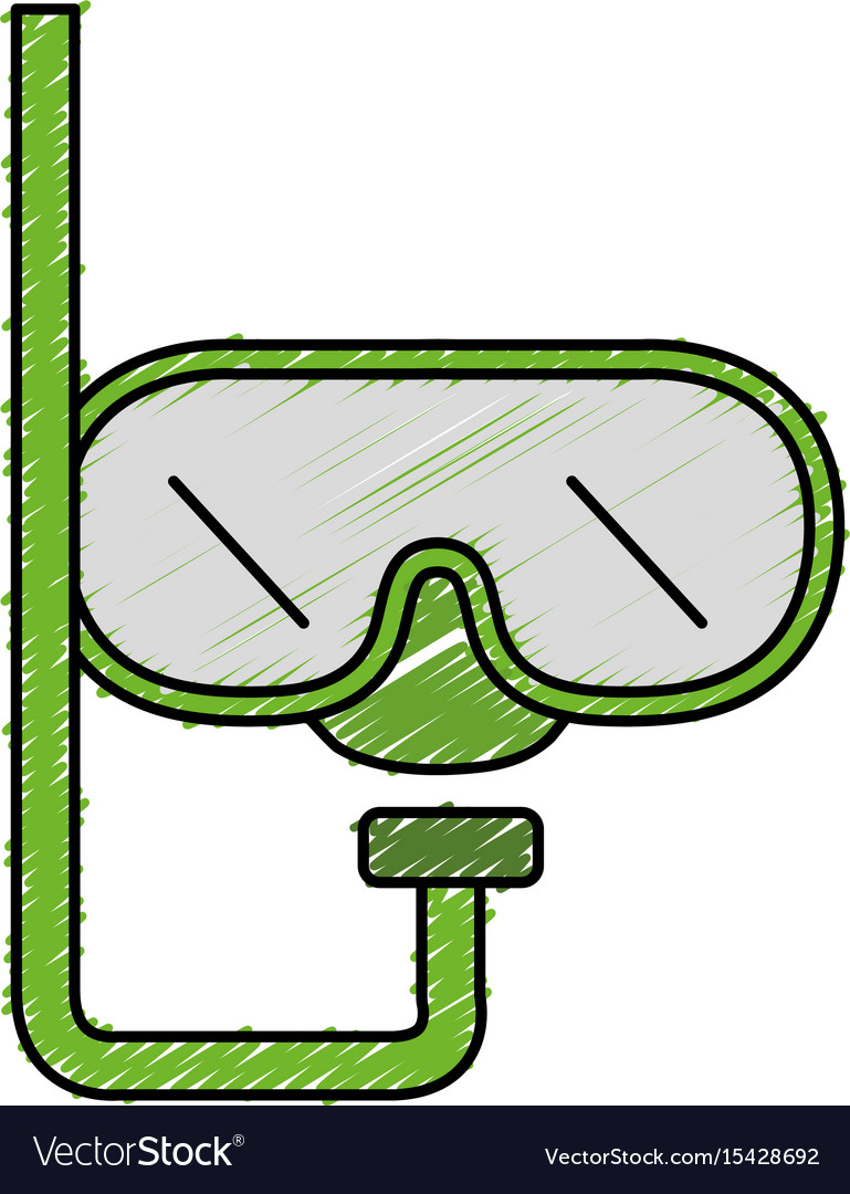 Diving googles isolated icon