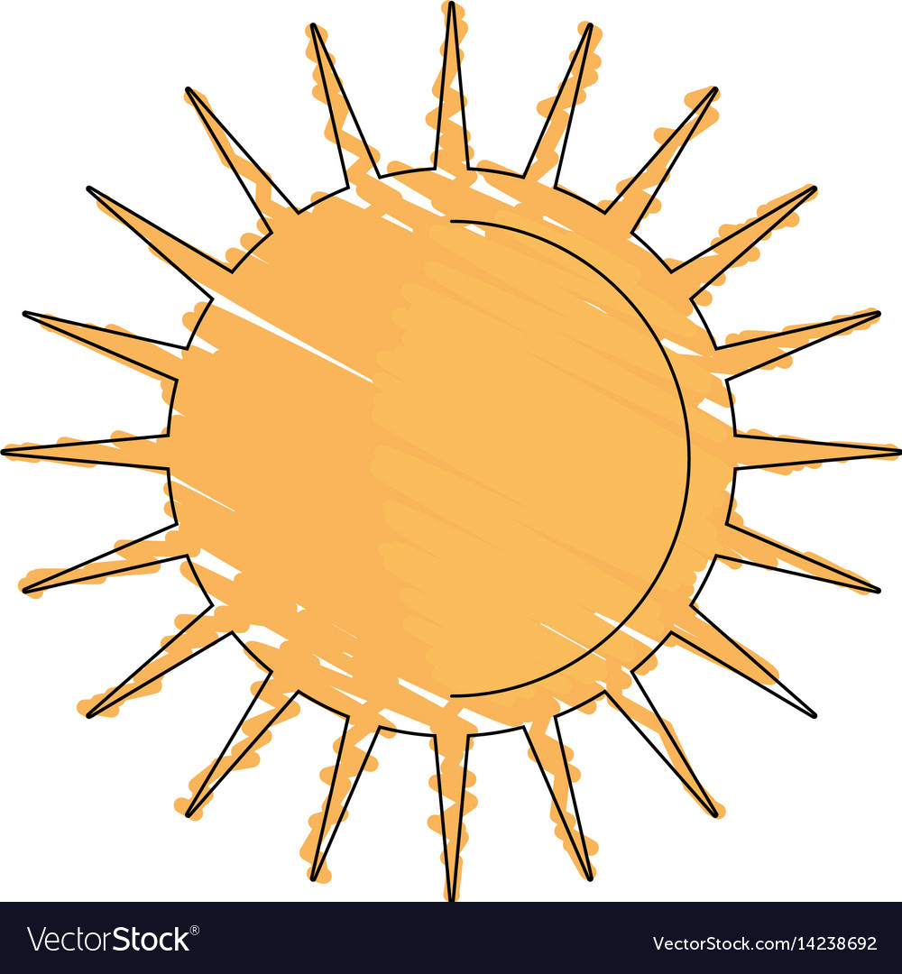 Drawing sun weather day image