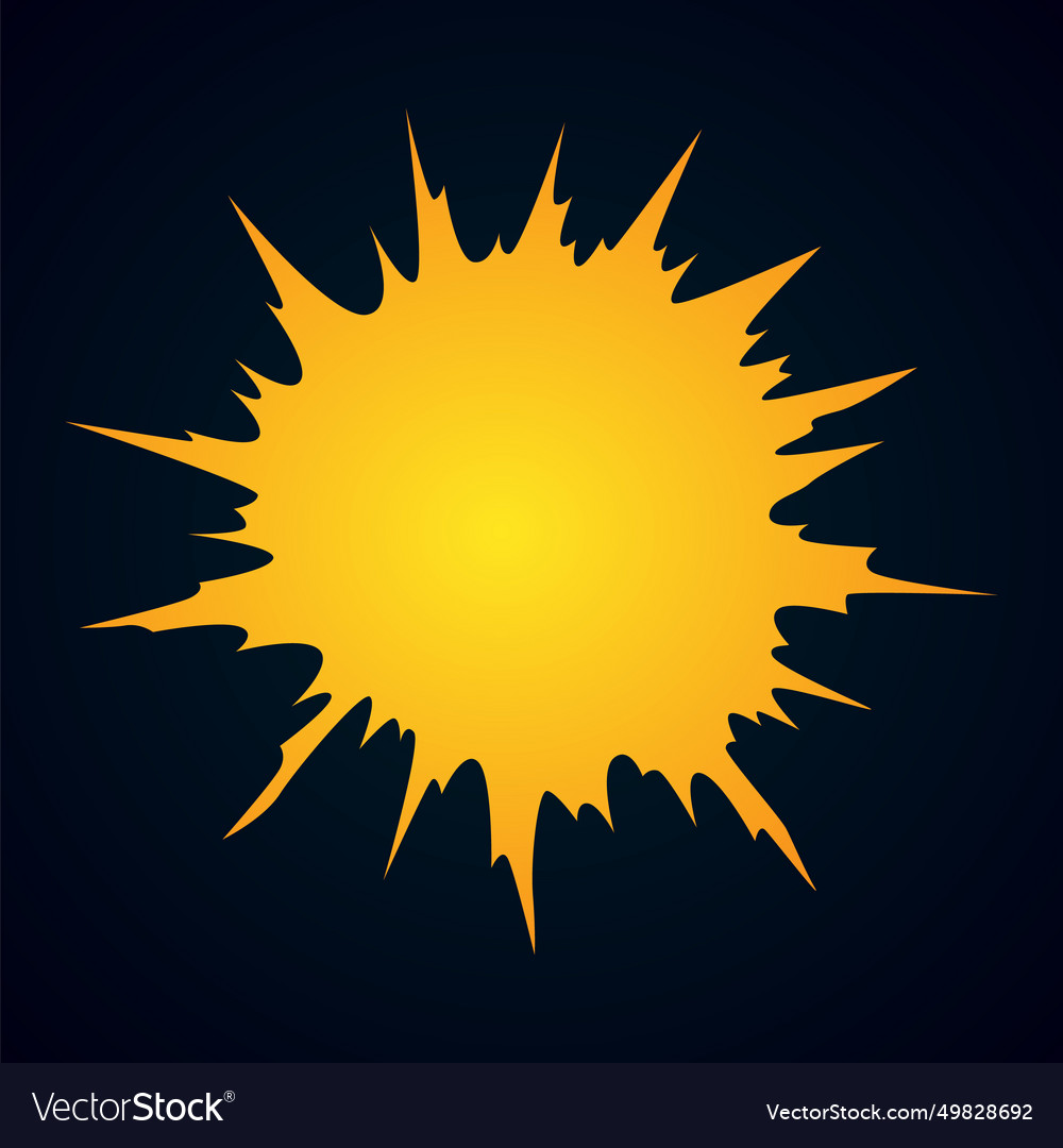 Explosion animation for game vector image Explosion animation for game