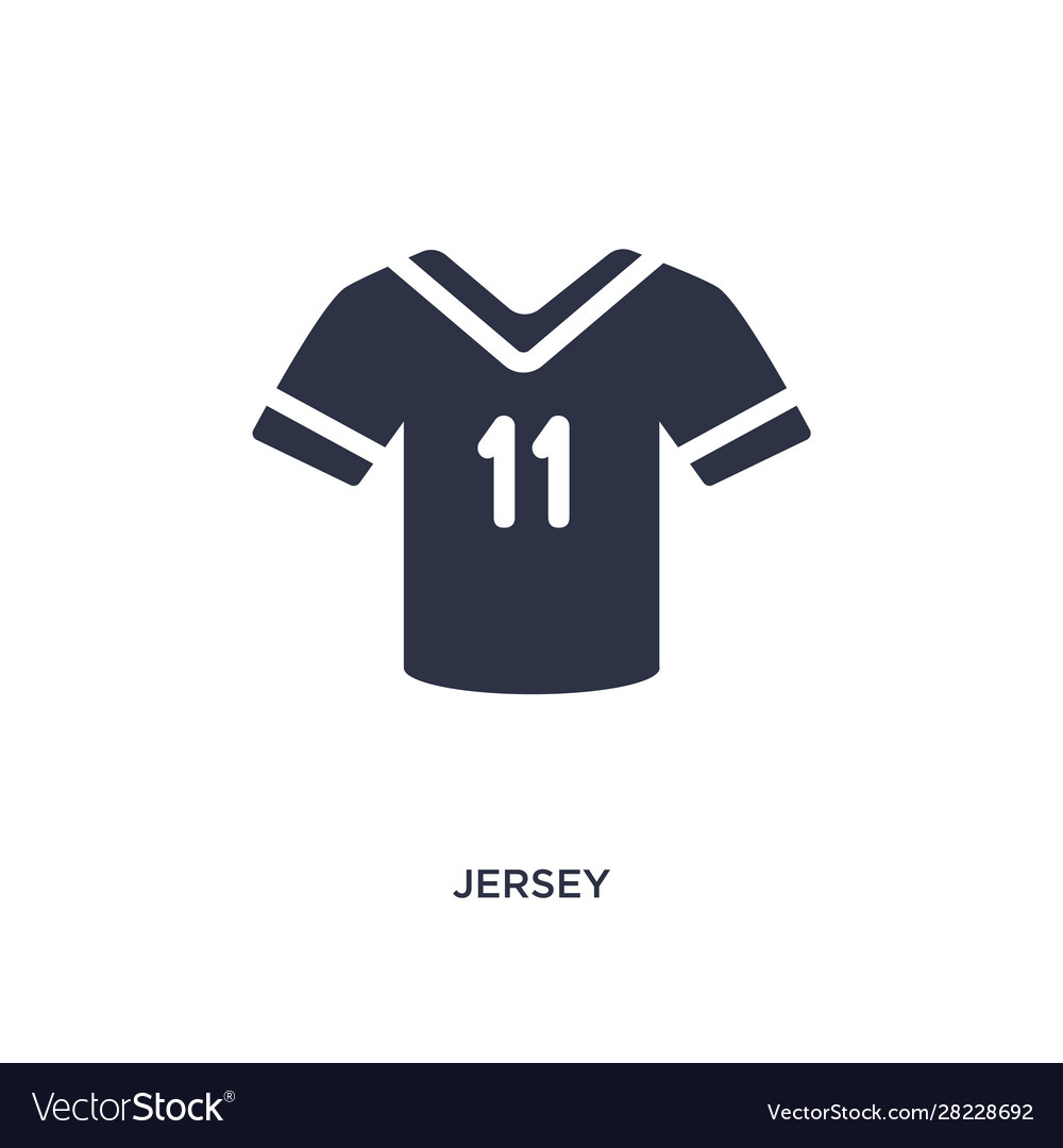 Jersey icon on white background simple element