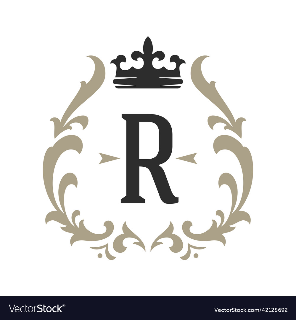 Luxury Monogram Logo Template Object Royalty Free Vector