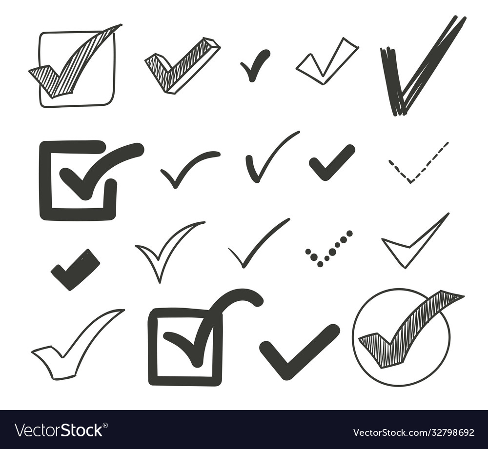 Verification Tick Set - Checkmarks