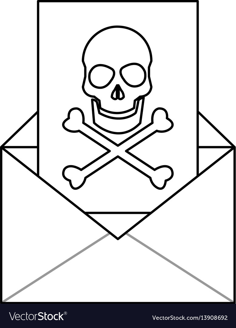 Virus in message icon image