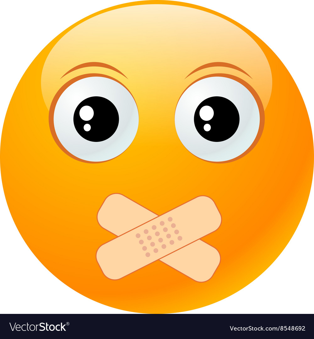 Yellow round emoticon