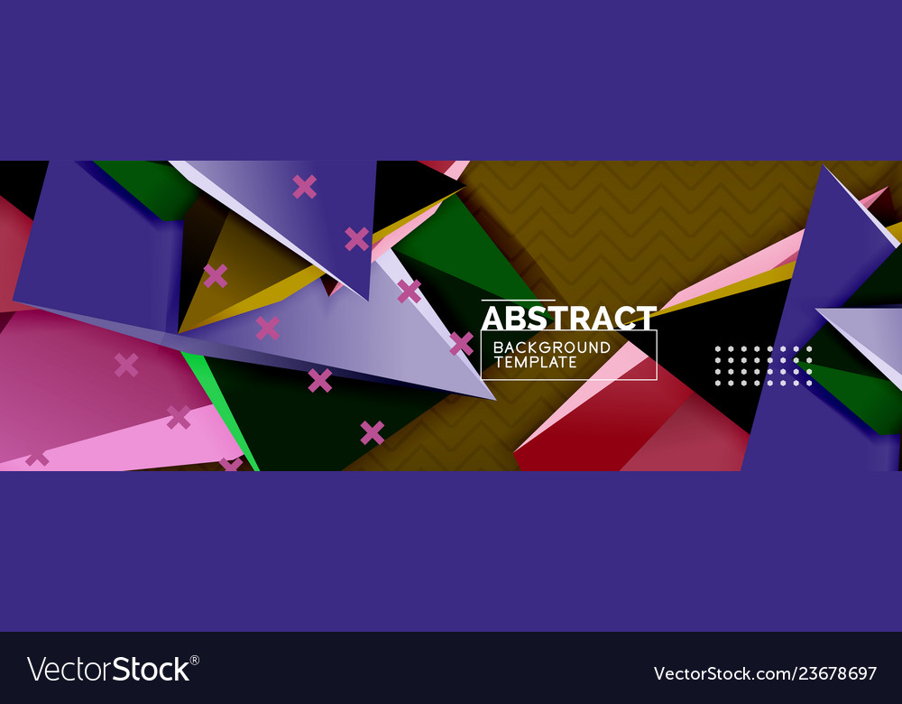 3d triangular minimal abstract background vector image 3d triangular minimal abstract background