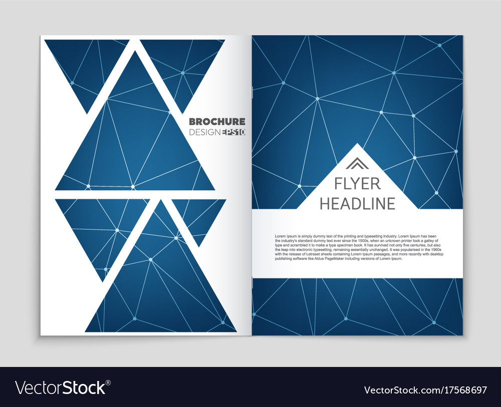 Abstract layout background set for art