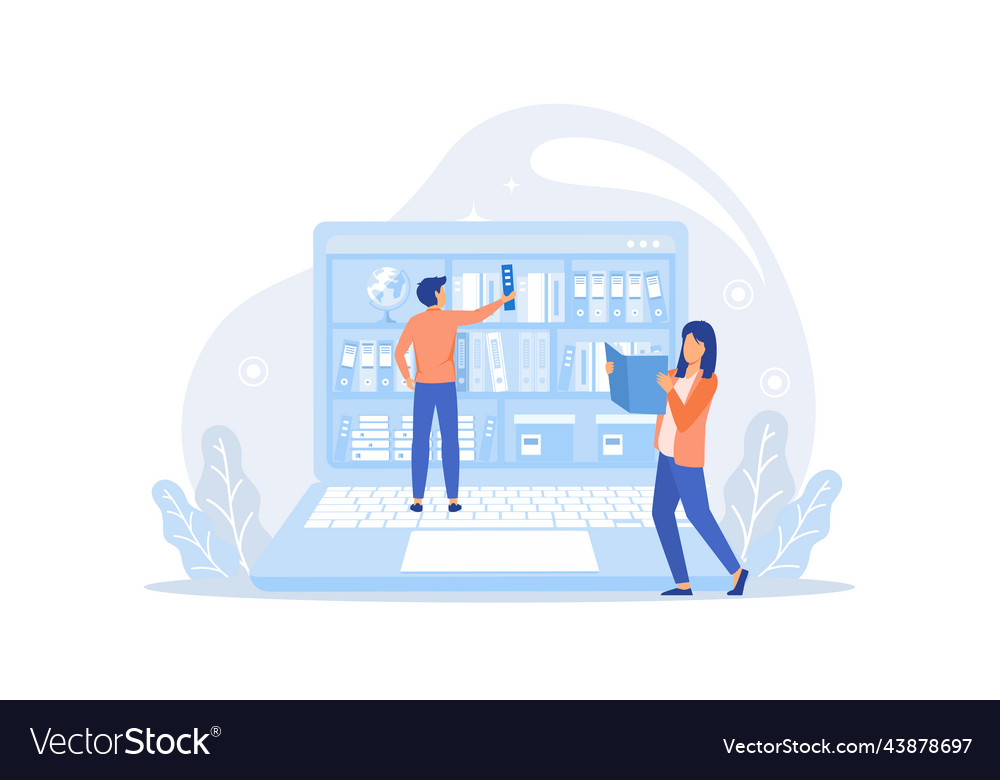 E-Library Website Landing Page