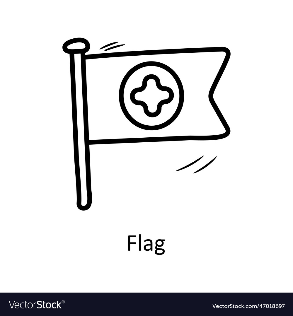 Flag outline icon design medi