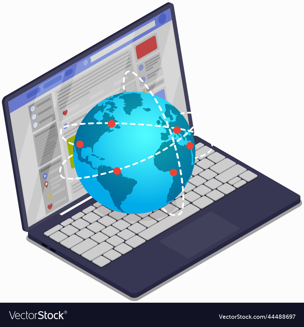 Global network connection internet communication