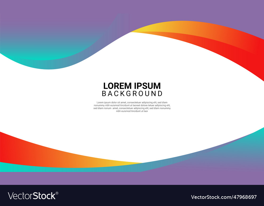 Gradient curve and wavy on white background Vector Image Gradient curve and wavy on white background