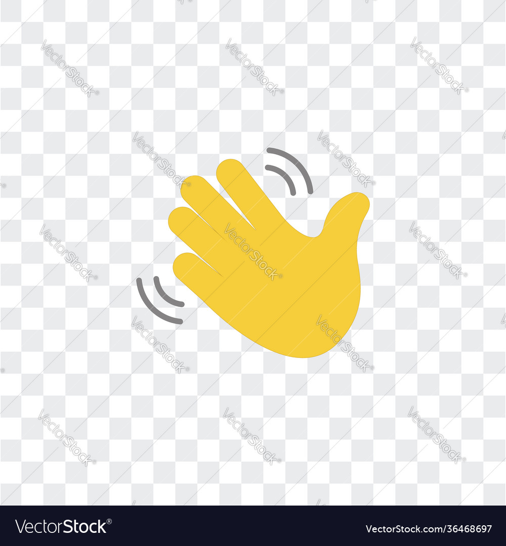 Hand palm icon for invite in clubhouse Royalty Free Vector