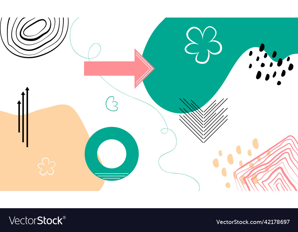 Memphis background minimal abstract design vector image Memphis background minimal abstract design