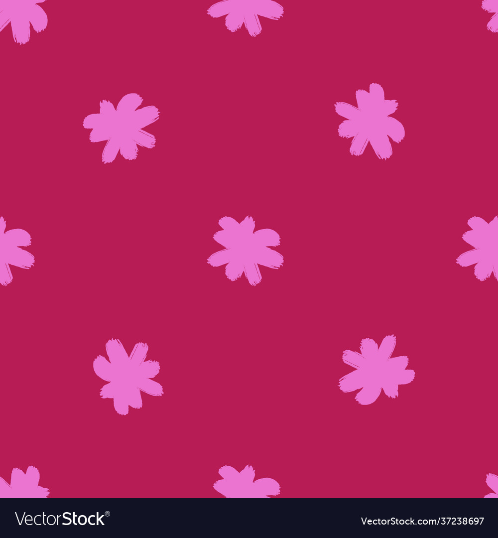 Minimalistic style seamless pattern with botanic vector image Minimalistic style seamless pattern with botanic