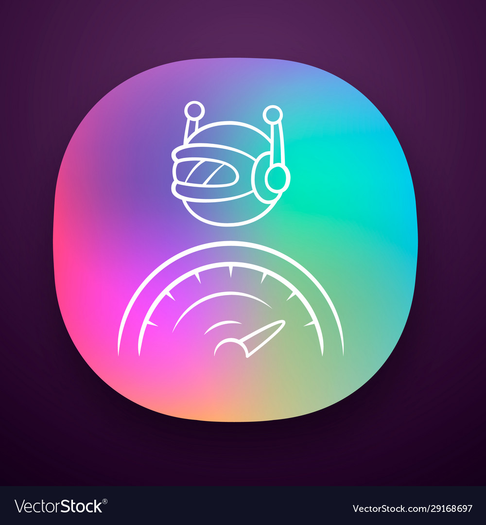 Optimizer bot app icon search engine optimization vector image Optimizer bot app icon search engine optimization
