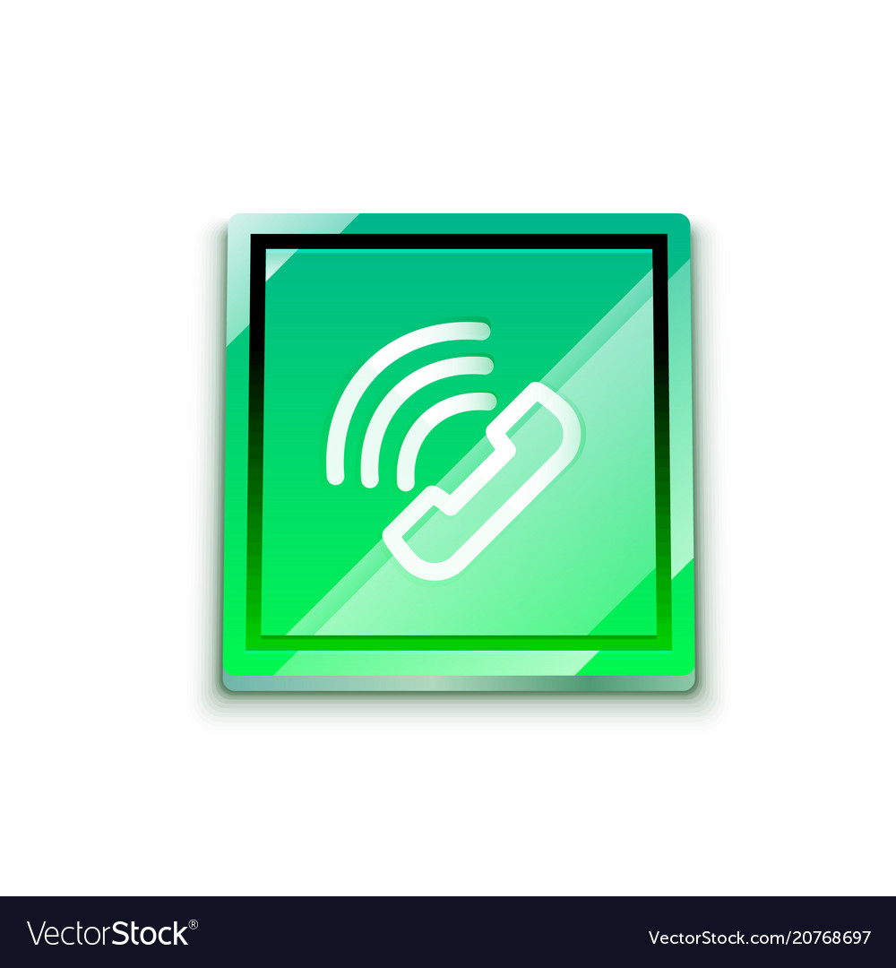 Phone support web button vector image Phone support web button