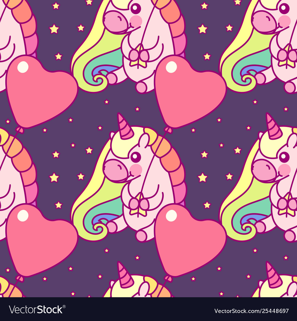 Unicorn seamless pattern