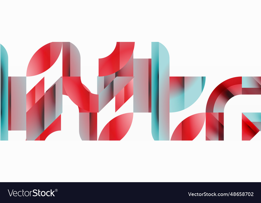 Assorted geometric shapes unite in a minimalistic vector image Assorted geometric shapes unite in a minimalistic