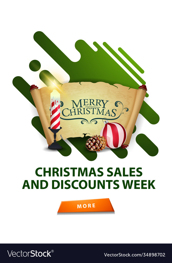 Christmas sales and discount week modern white