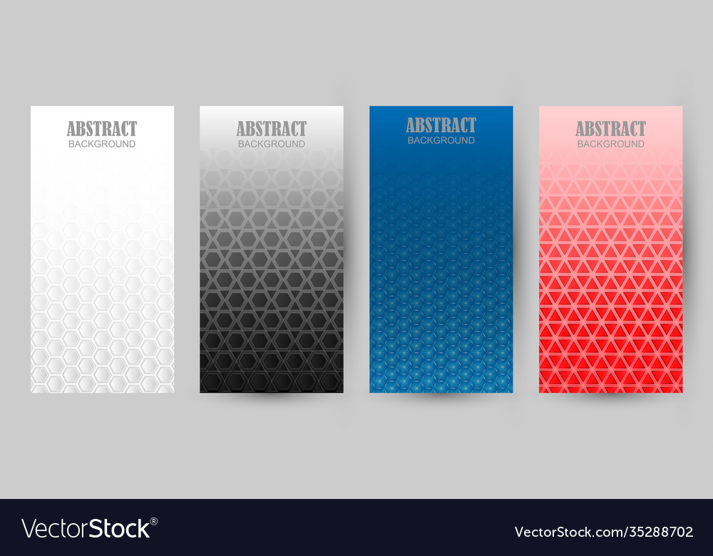 Collection different color patterns