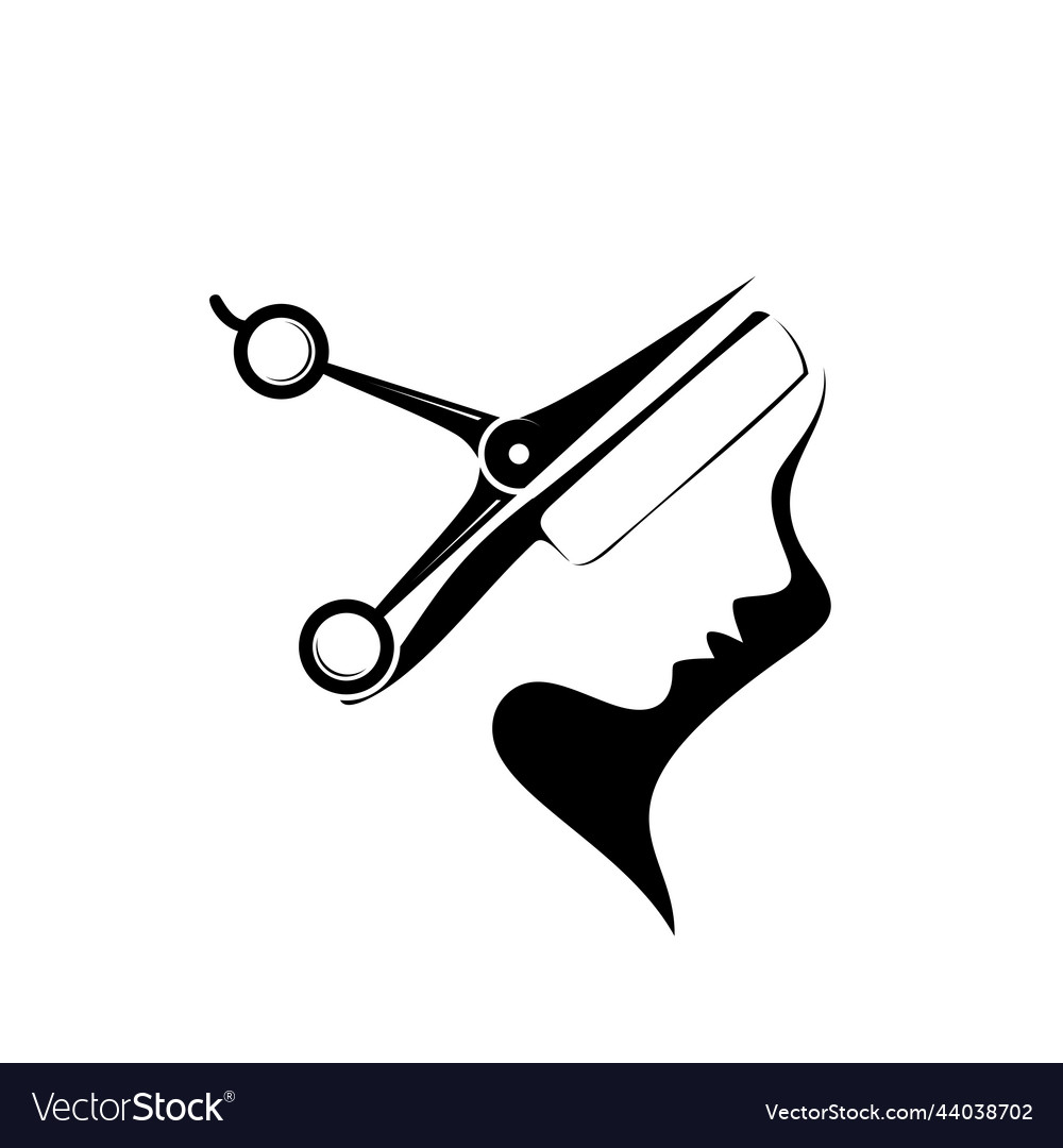 Hair salon beauty logo Royalty Free Vector Image