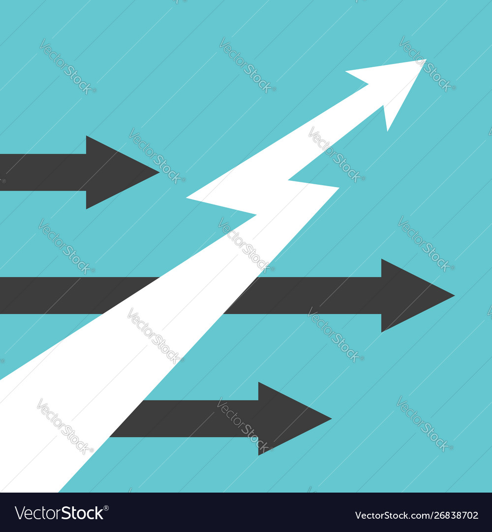 Lightning Bolt Growth Arrow