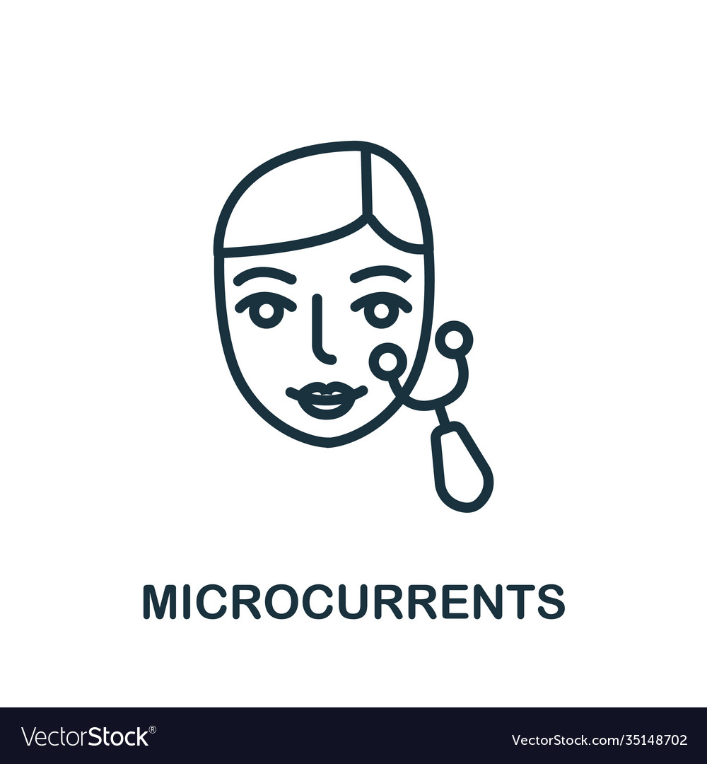 Microcurrents icon simple element from