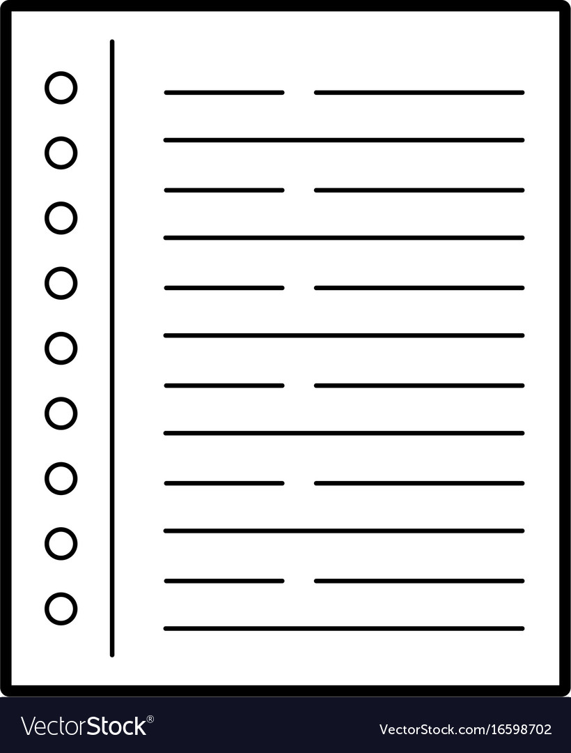 Notebook leaf isolated icon
