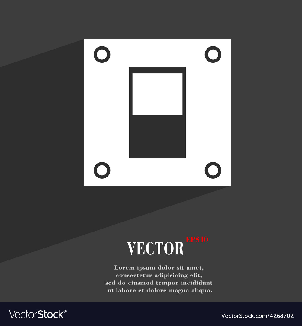 Power switch icon symbol flat modern web design