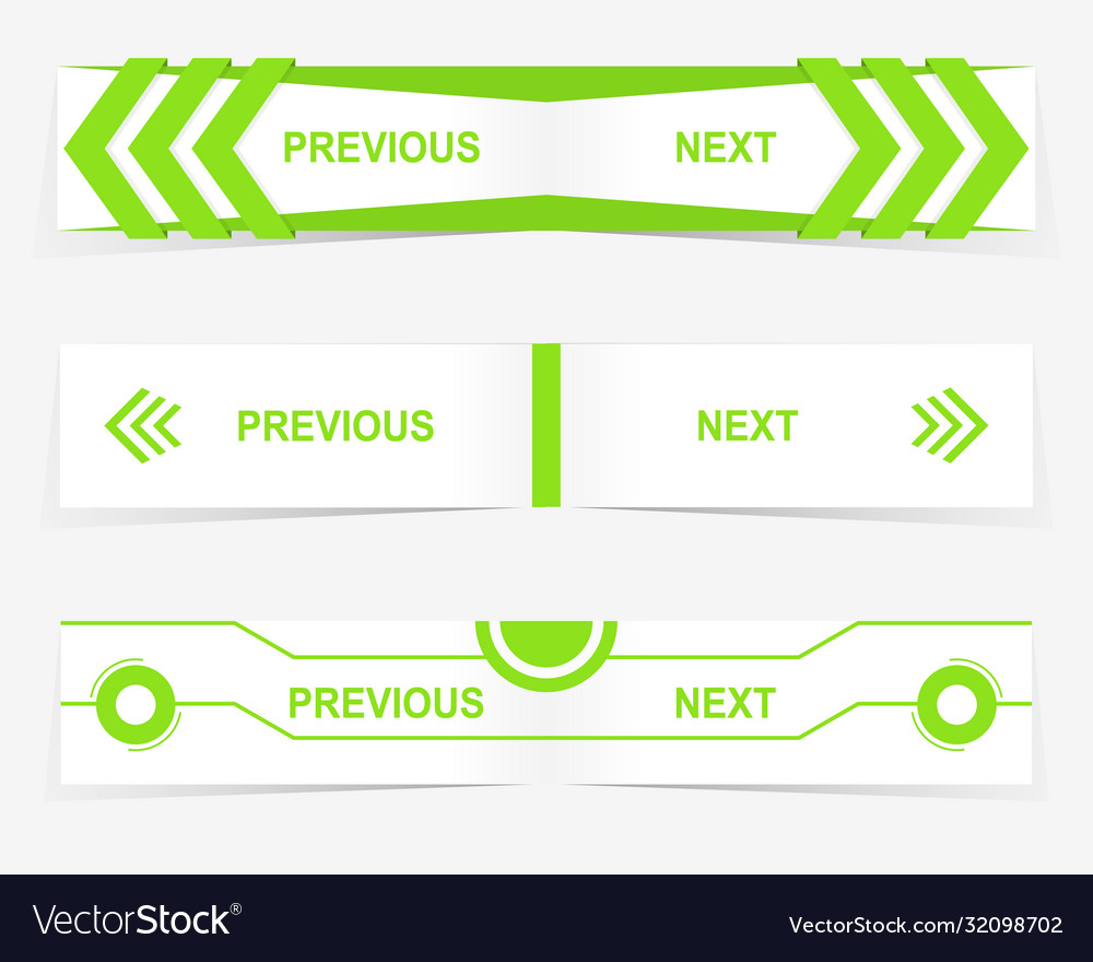 Zurück und nächste Navigationstasten für benutzerdefinierte vector image Zurück und nächste Navigationstasten für benutzerdefinierte