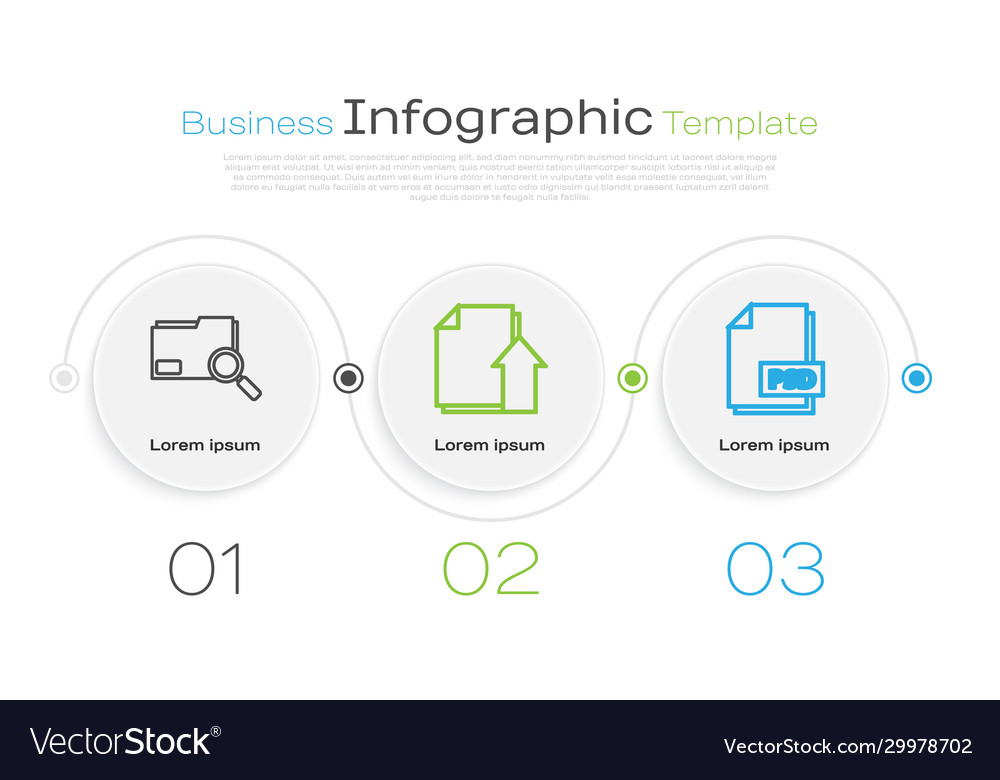 Set line search concept with folder upload file vector image Set line search concept with folder upload file