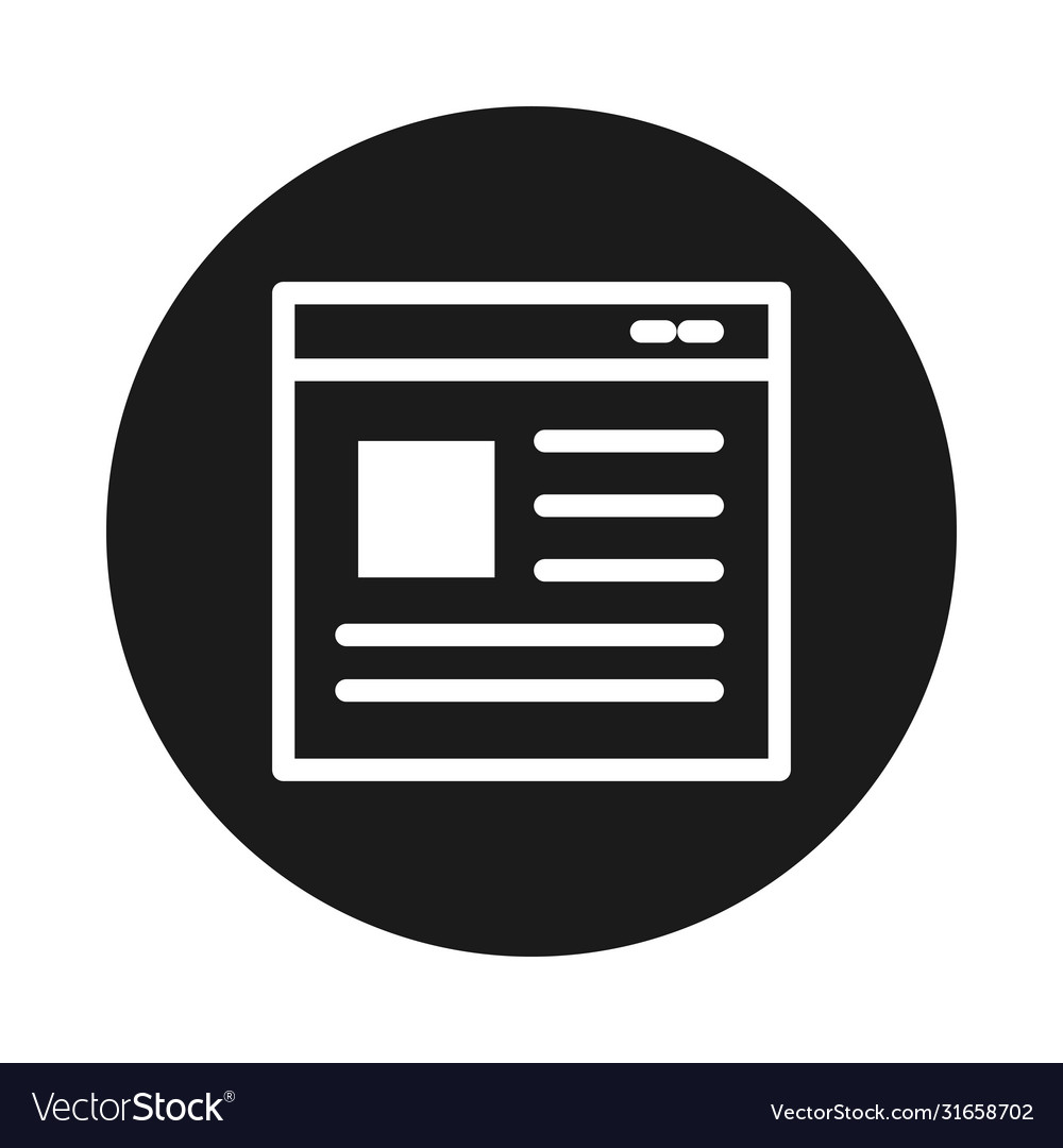 Web window page icon block style