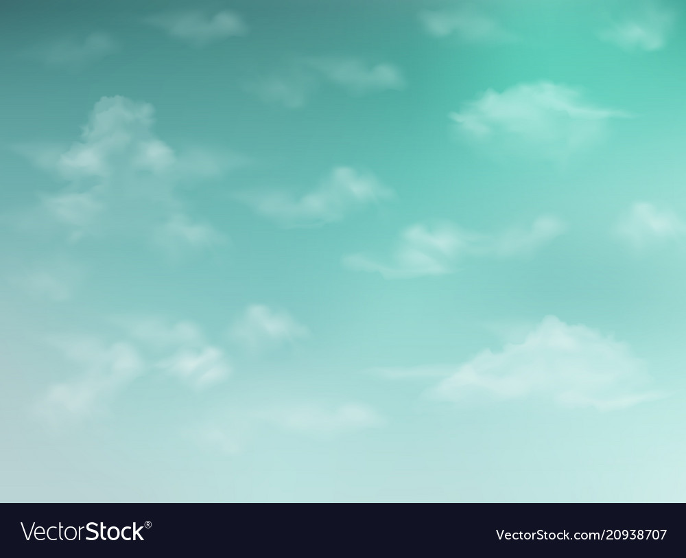 Abstract of realistic sky shape on clear blue vector image Abstract of realistic sky shape on clear blue