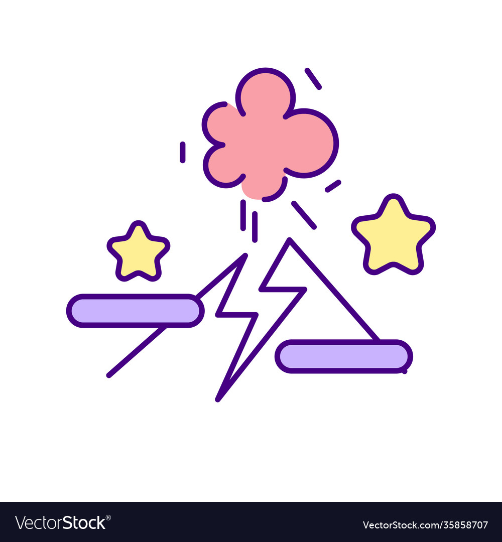 Developing game levels rgb color icon vector image Developing game levels rgb color icon