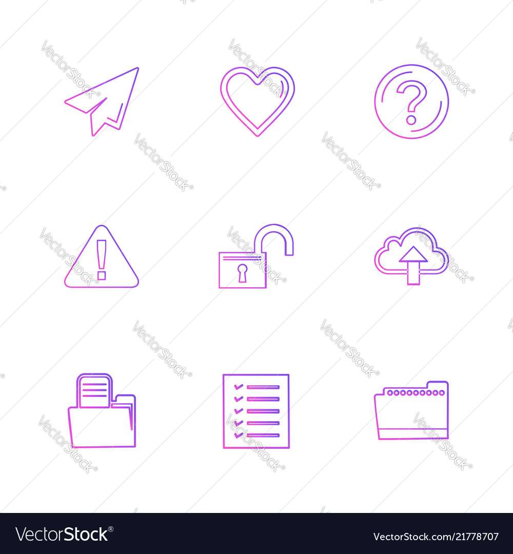 Folder files directory search code eps icons